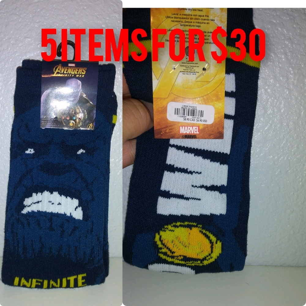 Avengers thanos socks
